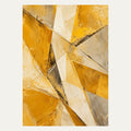 Mustard and Cream Rhythms, portrait abstract wall art