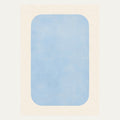 Pale Blue Shape, portrait minimalist wall art